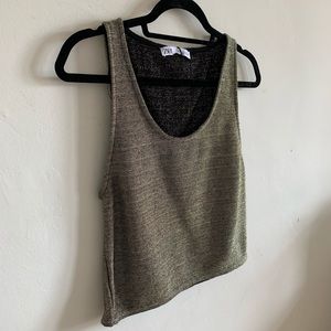 Zara Gold Shimmer Top